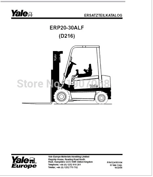 Yale Wiring Diagrams Service Manuals- Class 2 |
