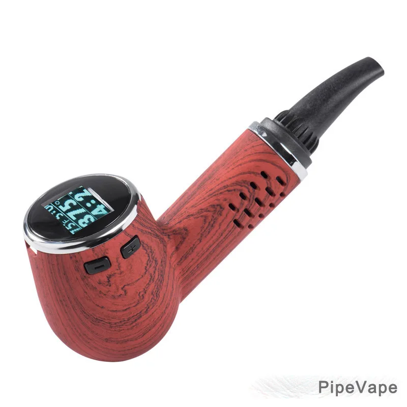 TAPHOO PipeVape лучшая портативная электронная сигарета сухой травы vape ручка Труба Форма e труба сухой травы испаритель - Цвет: Красный