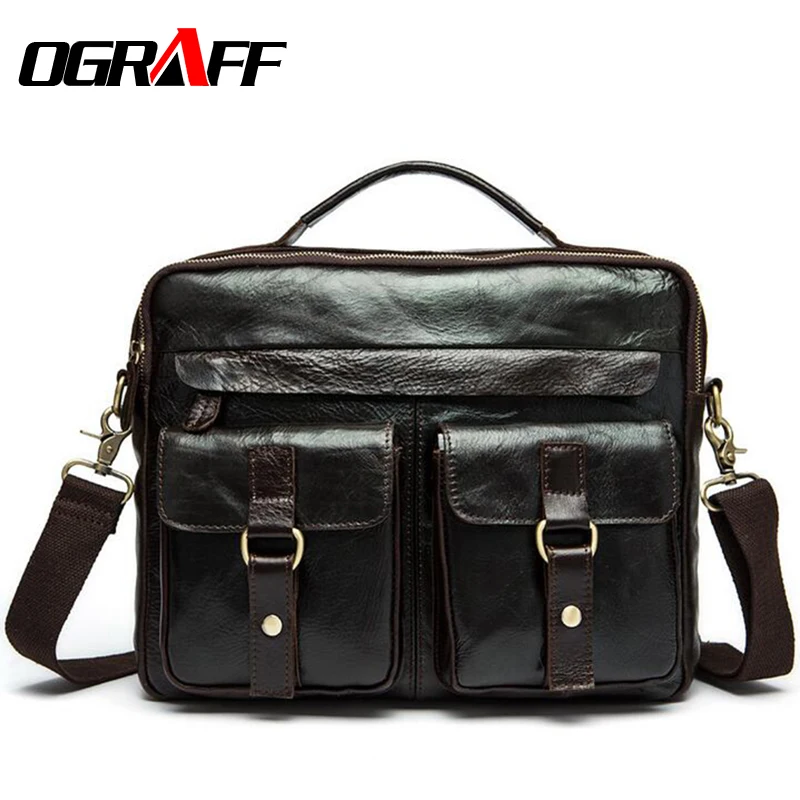 OGRAFF Genuine font b leather b font bag designer font b handbags b font high quality