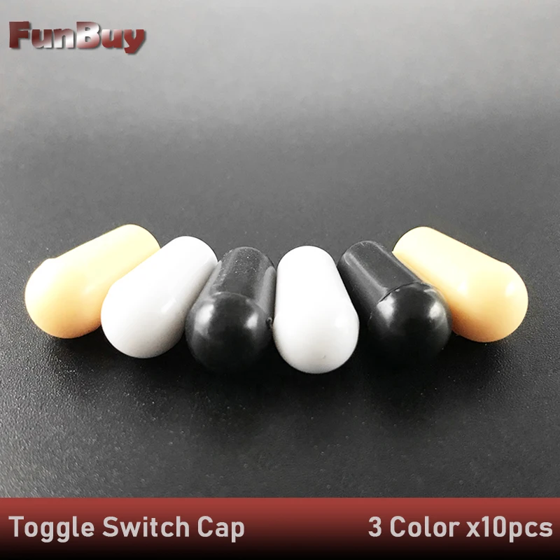 

10pcs 3 Way Plastic 3.5mm Guitar Toggle Switch Tip Cap Knob Buttons for LP Electric Guitar Guitarra Accessories Drop Shipping
