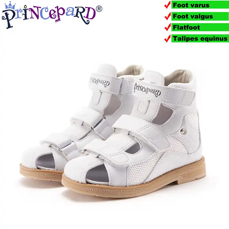 white orthopedic sandals