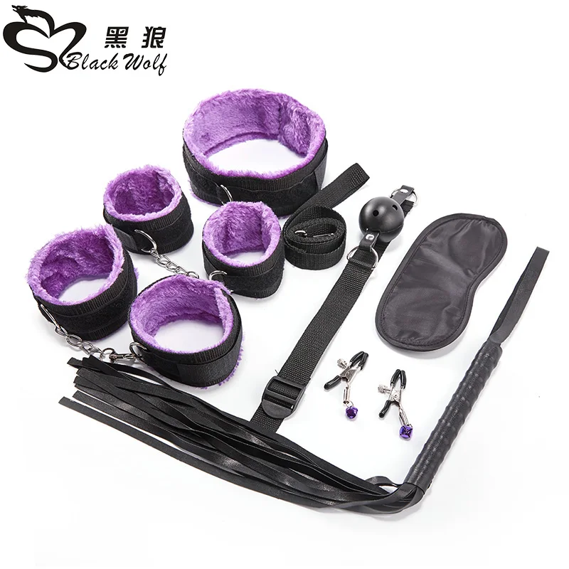 BEST QUALITY  7pcs Sex Toys for Couples Exotic Accessories Adjustable Nylon BDSM Sex Bondage Set Erotic Accessori