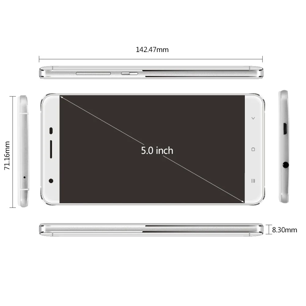 FDD LTE 4G HAWEEL H1 Pro China Brand Phone Android 6.0 MTK6735 Quad Core Dual SIM 5.0 inch HD 2300mAh Smartphone Fidget Spinner