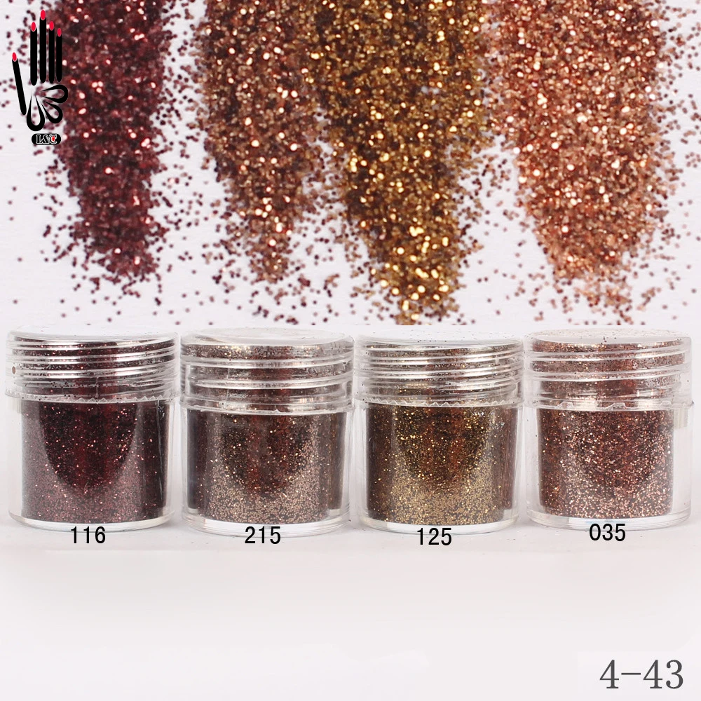 

1 Jar/Box 10ml Nail Tip 4 Dark Coffee Colors Nail Glitter Fine Powder For Nail Art Decoration Optional 300 Colors Factory 4-43