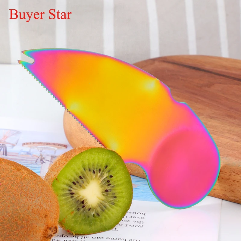 1PC Kiwi Opening Tools 304 Stainless Steel Fruit Dig Spoon Knife Peelers Scoop Cutter Kitchen Convenience | Дом и сад
