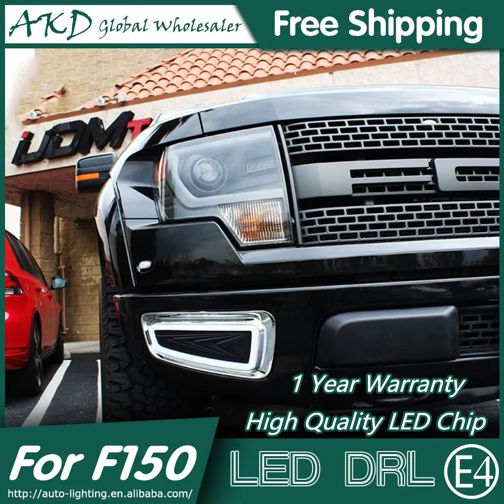 

AKD Car Styling for Ford F150 DRL 2012-2015 Rator LED DRL LED Fog Lamp Daytime Running Light Fog Light Parking Accessories