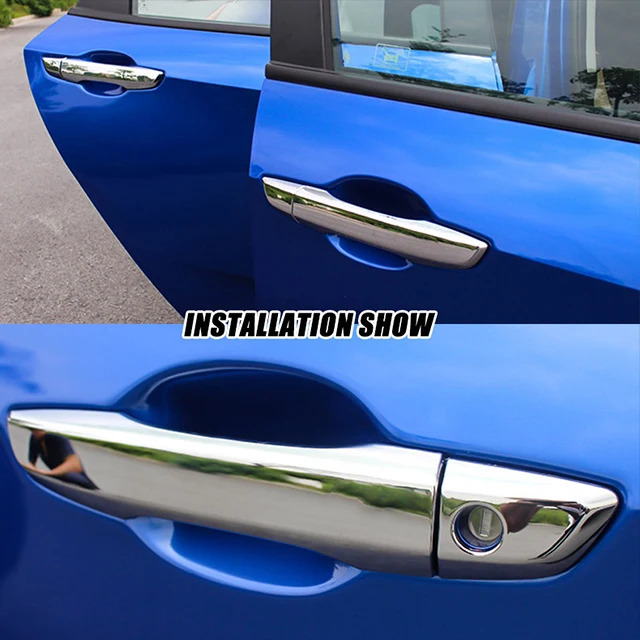 

For Honda Civic 10th 2016 2017 ABS Chrome LHD Car door protector Handle Decoration cover trim car styling accessories