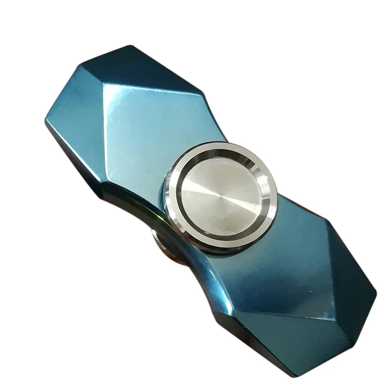 

Titanium Alloy Fidget Hand Spinner EDC Glittering Gradient Torqbar Finger Tri Spinner Metal Handspinner Stress R188 Toys SL220