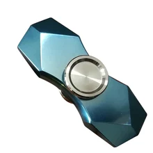 Titanium Alloy Fidget Hand Spinner EDC Glittering Gradient Torqbar Finger Tri Spinner Metal Handspinner Stress R188 Toys SL220