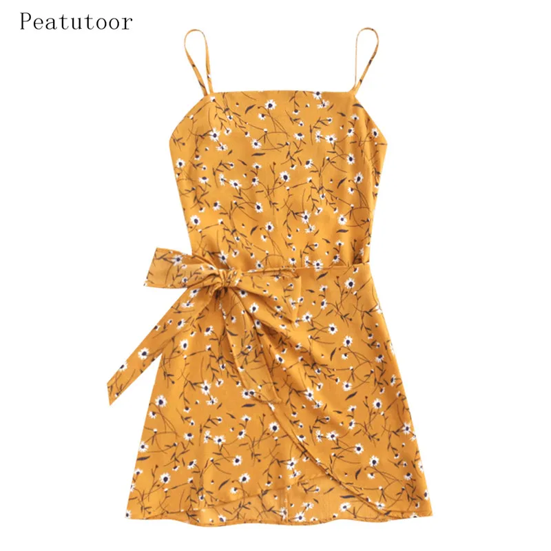 ZAN-STYLE-Boho-Floral-Prints-Bowknot-Tied-Cut-Out-Mini-Dress-Women-Halter-Backless-Belted-Beach (2)
