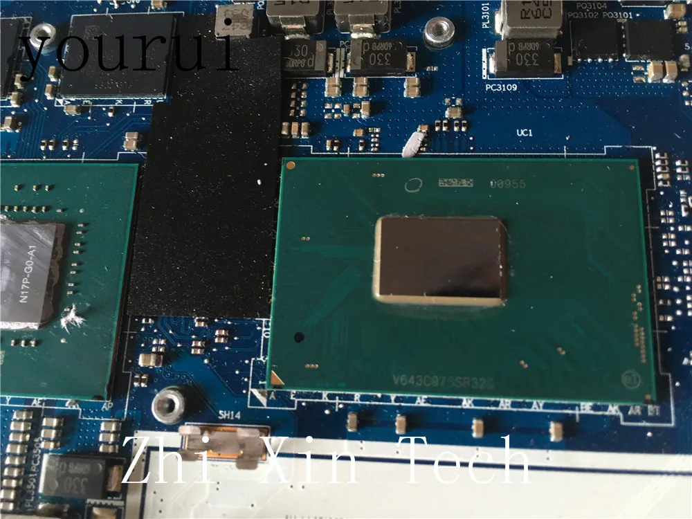Yourui для Lenovo Y520 материнская плата портативного компьютера с SR32S i5 7300HQ процессор DY512