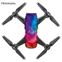 Decalques Cobertura Completa Para Faísca Mini Drone DJI zangão Geométrico Colorido Priting Peles Decalque Envoltório Adesivo Protetor Do Corpo À Prova D’ Água