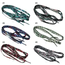 Shoe Strings Floral Printed Colorful DIY Shoes Lace Shoelaces Geometric Art Women Men Sneaker Boots Bootlaces Decoration 1.4m