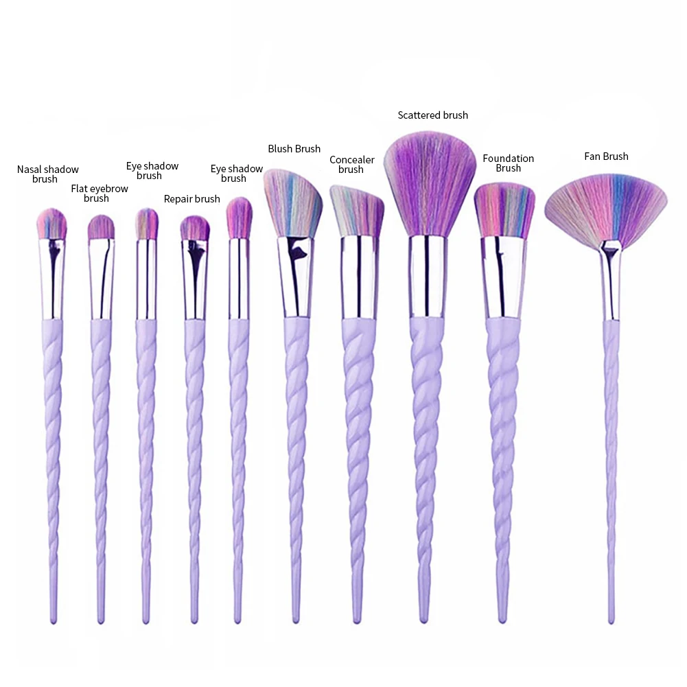 10 шт. набор кистей для макияжа Профессиональная основа тени для век консилер косметические инструменты набор кистей для макияжа Pincel Maquiagem