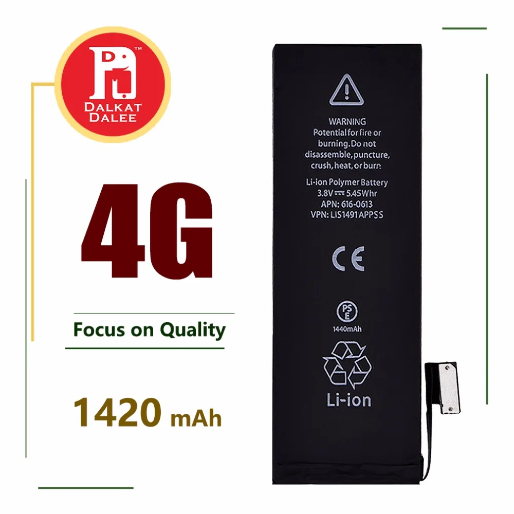 100 Pcs Battery For iPhone 4 i4 4g Li ion Replacement Mobile Phone