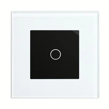 

Bseed 240v Touch Light Switch 1 Gang 2 Way Touch Sensor Switch With Crystal Panel White Touch Switch Eu Uk