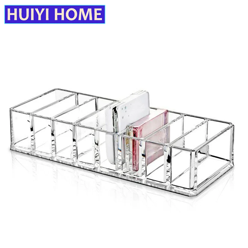 

HUIYI HOME Cosmetics Storage Box Desktop Transparent Makeup Eye Shadow Blush Lipstick Storage Rack EGN502
