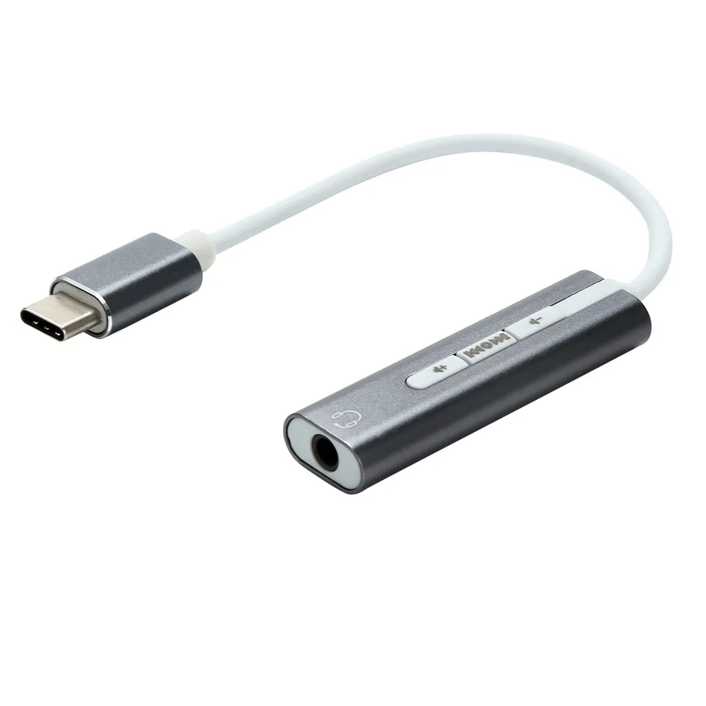 Внешний Тип C Usb звуковая карта USB C 3,5 мм аудио разъем для наушников микрофон адаптер для Xiaomi huawei samsung