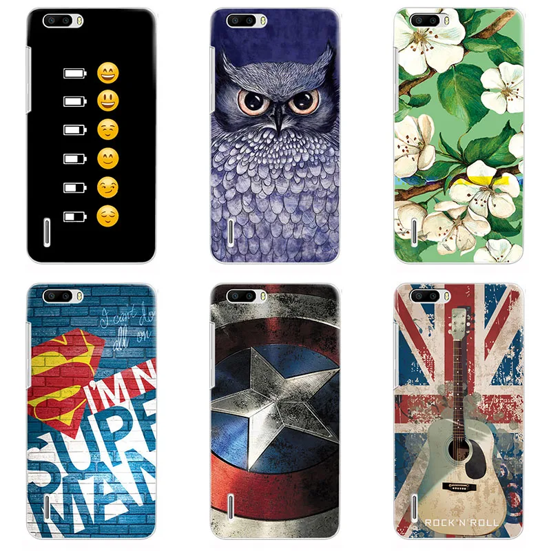

Soft TPU phone case cover For huawei Honor 6plus PE-TL20 phone shell Color printing originality design Painted soft case shell
