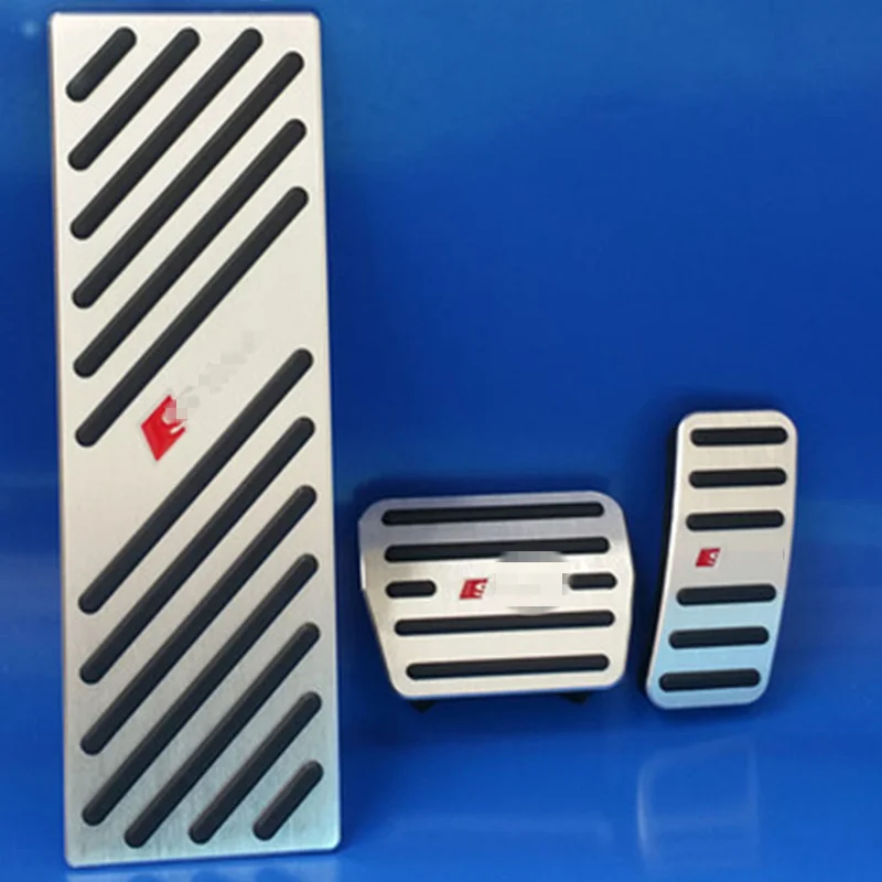 

NO DRILL Car Foot Rest Gas Brake Pedal Pad Cover Set For 2013-2019 Audi A1 A3 Q2 S3 RS3 For 2013-2019 Golf 7 Skoda Octavia