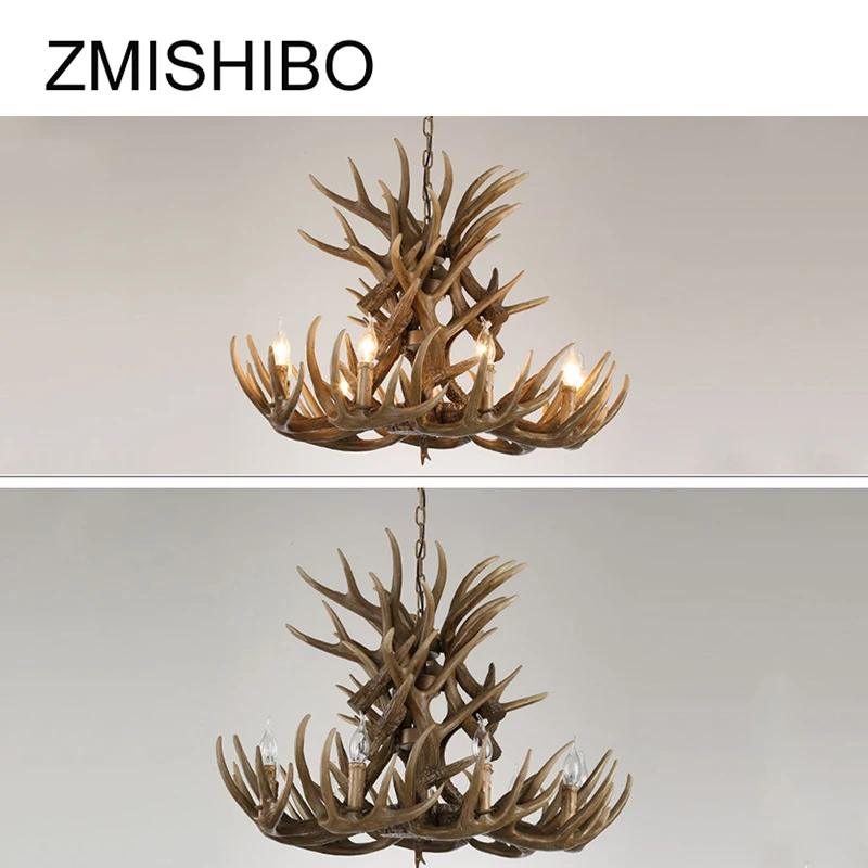 Винтажная светодиодная люстра ZMISHIBO для столовой подвесной светильник с