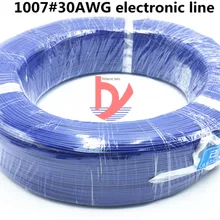 10 м/партия UL 1007 30AWG 10 цветов провод и кабель медная Луженая Медь PCB линия RoHS UL сертифицированный изолированный светодиодный кабель