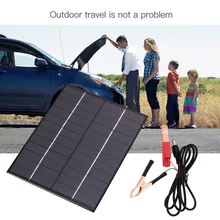 5.5W 12V Waterproof Polycrystalline Solar Panel For Car Universal Battery Storge Energy Portable solar Cell Charging Board