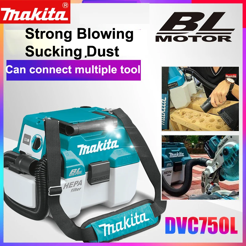 

Japan Makita DVC750LZ Industrial/home vacuum cleaner Shoulder strap 18V Brushless Charging vacuum cleaner 7.5L 1.6m3/min 6.7kPa
