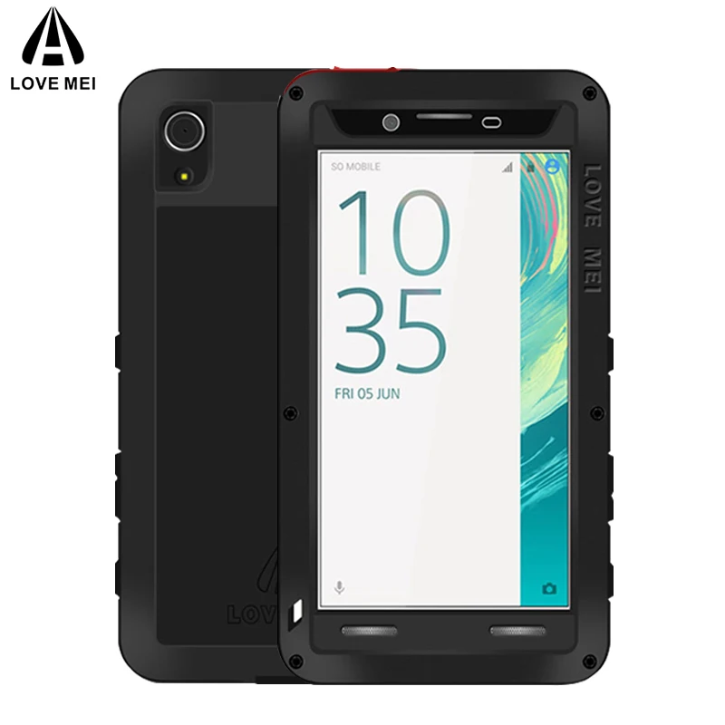 

LOVE MEI Metal Aluminum Case For Sony Xperia X Cover Powerful Armor Shockproof Waterproof Case For Sony Xperia X F5122 F5121