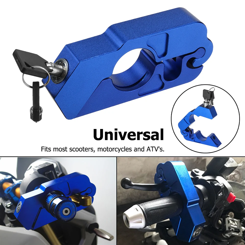 Мотоциклетный замок на руль Тормозная муфта Безопасность Защита от кражи замок с 2 клавишами автомобильные аксессуары