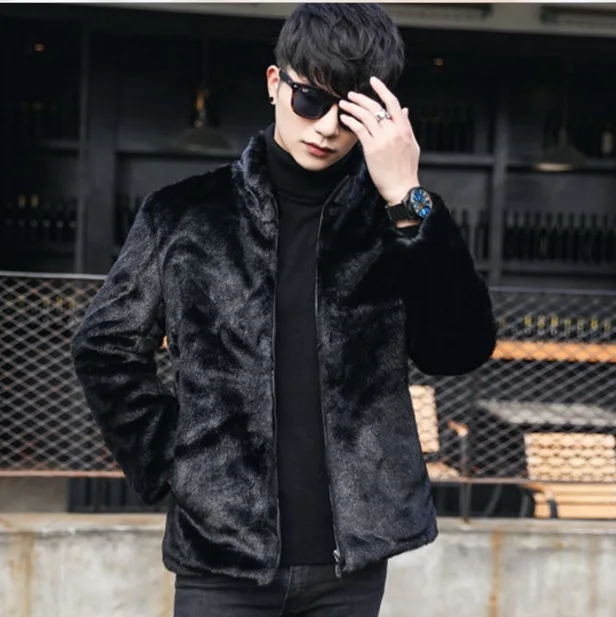 Fluffy Faux Fur Coats For Men 2019 