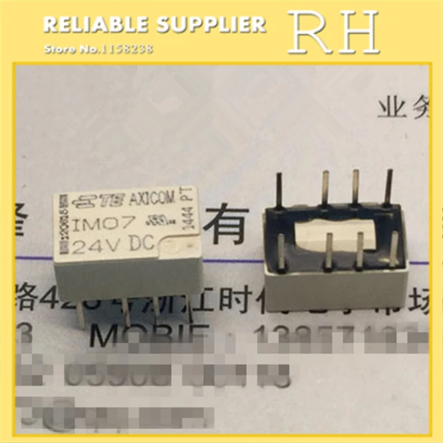 10PCS/lot Signal relay IM07GR IM07TS IM07 24VDC Two sets of conversions ...