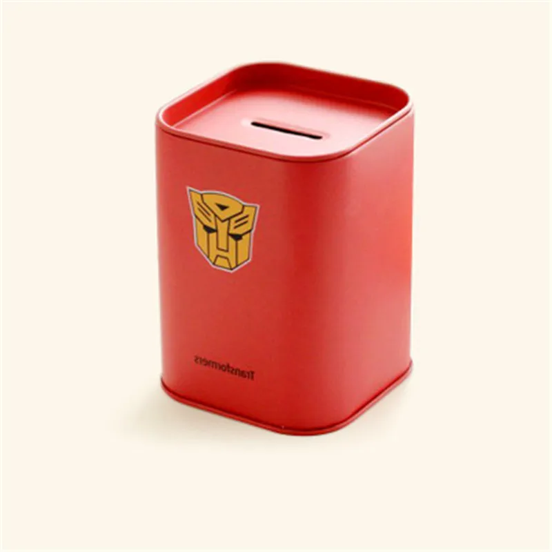 1PC Personalise Square piggy bank Money Boxes Logbook Series Tin Plate box Money Saving Pot Coin Box Jewelry Box Storage Tank  (5)