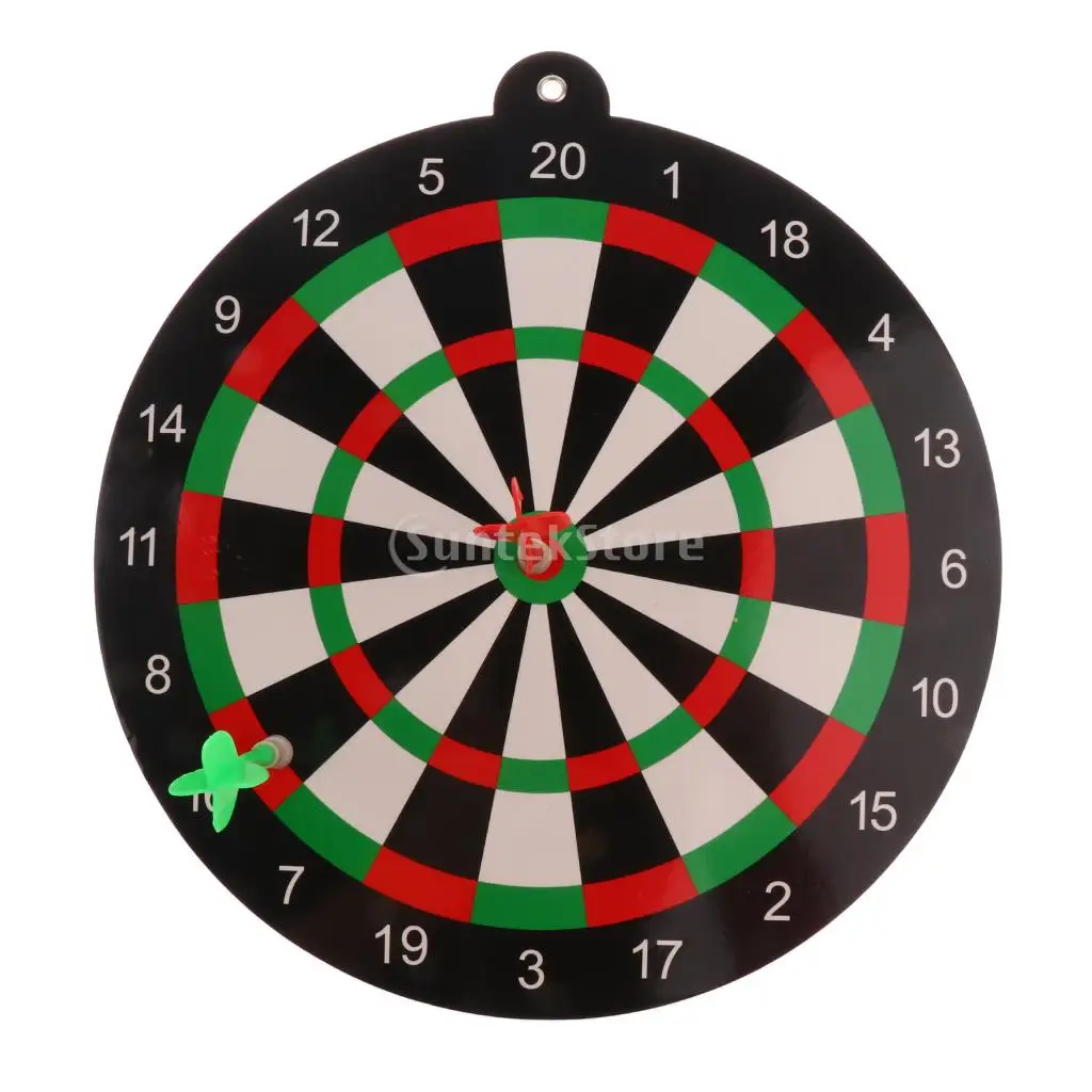 Safety Dart Board Set for Kids Adults - 9.45 inch Dartboard & 2 Magnet Darts