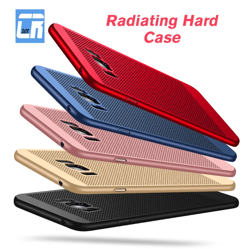

Slim Cooling Phone Case for Samsung Galaxy S6 S7 Edge S8 S9 Plus Matte Hard Case for Samsung Note 8 9 Radiating Plastic Cover
