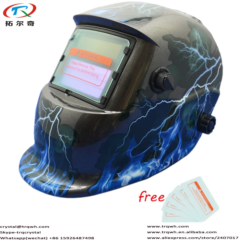 

Tool Power Tig Mig Arc Welding Protective Welding Equipment DIN9/13 2 Arc Senor Auto Darkening Welding Helmet TRQ-HD41-2200DE