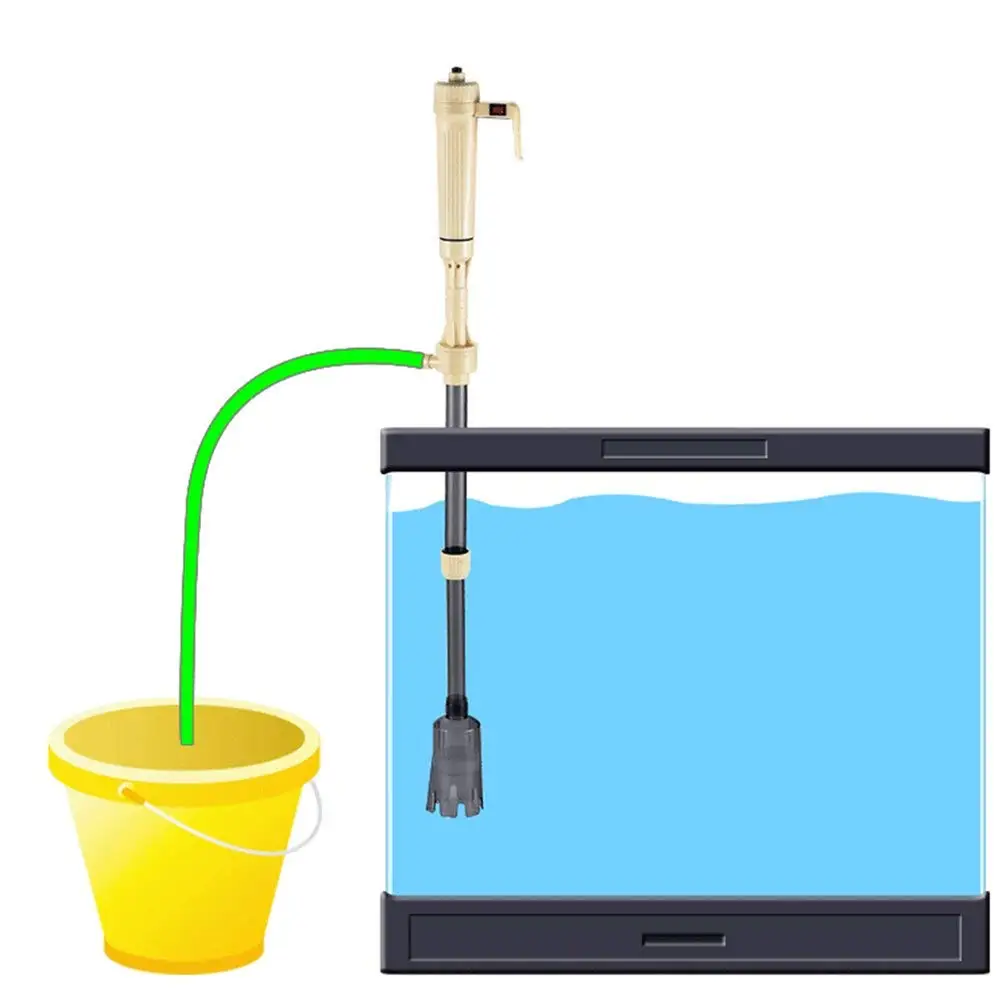Практичный Jeneca Электрический Аквариум вакуумный Сифон сифон гравий очиститель насос фильтр для воды