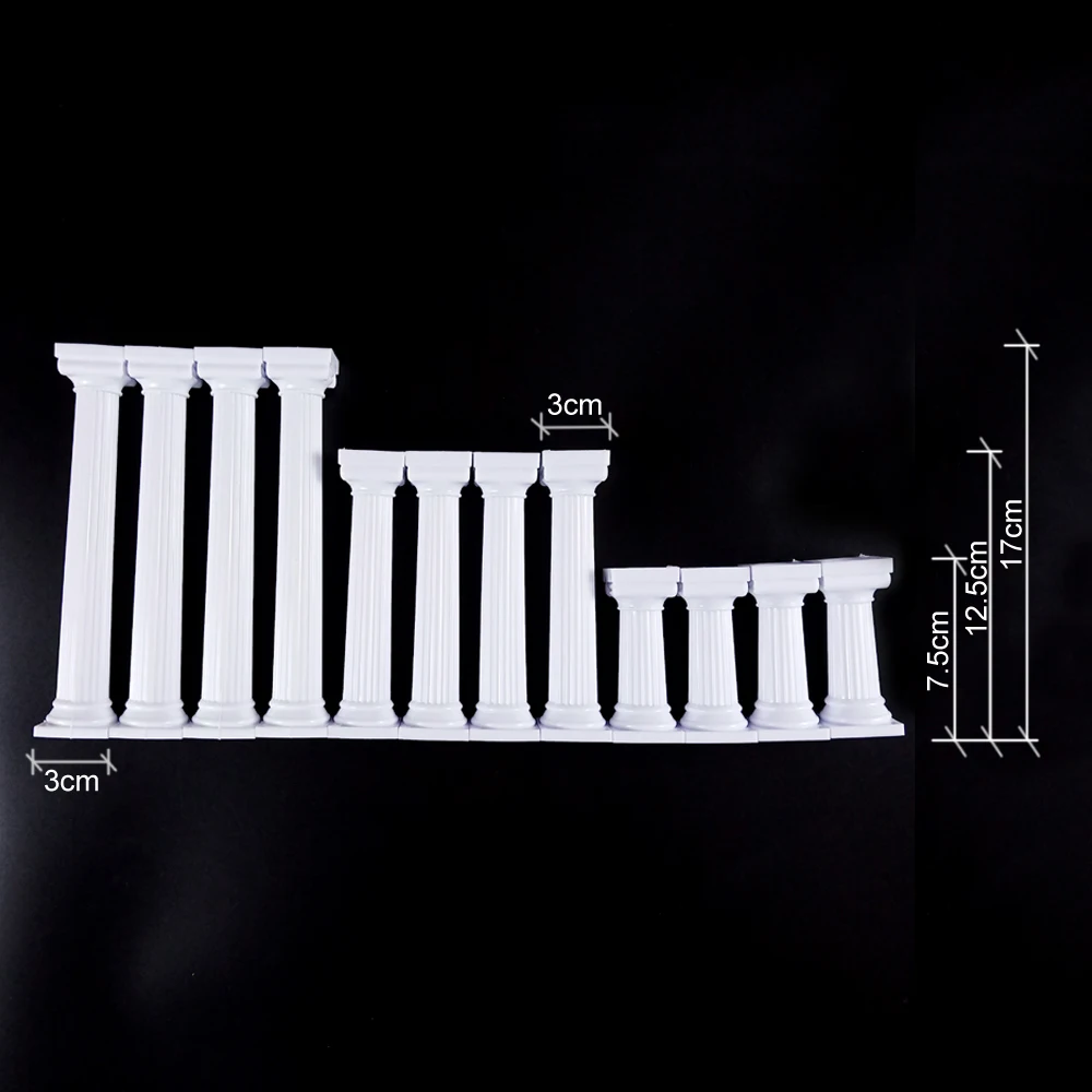 4 шт./компл. Белый римская колонна в греческом стиле Столбы подставка для свадебного торта Fondant(сахарная) Поддержка формы декора Свадебные украшения подставка для свадебного торта Формы для выпечки Инструменты