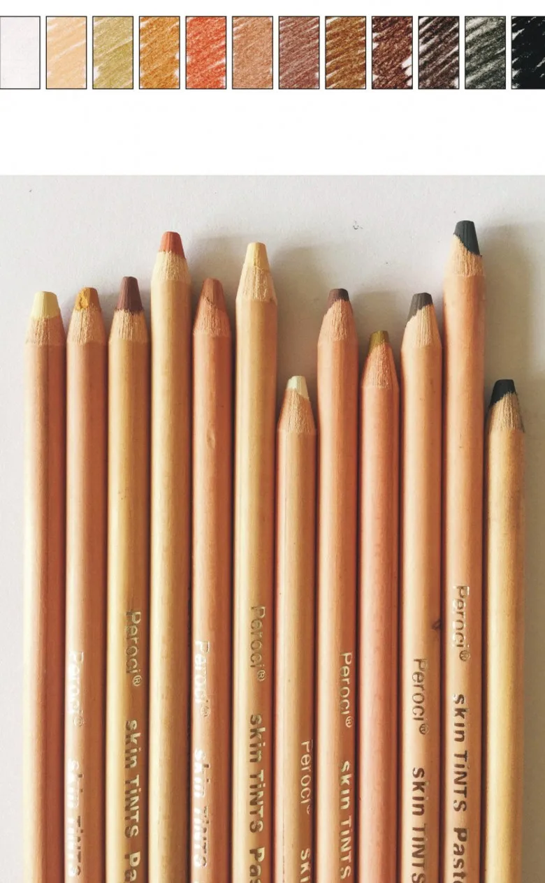 12 Colori Pastello Matite Pelle Tinte Colorate Matite Art Schizzo in 12 Colori Pastello Matite Pelle Tinte Colorate Matite Art Schizzoda su AliExpress