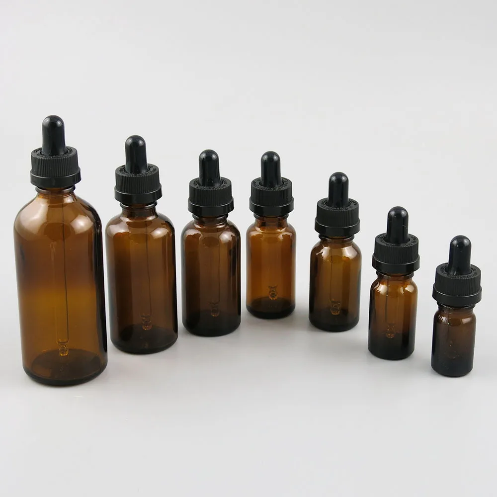 10 шт. флакон с пипеткой из янтарного стекла|essential oil glass bottle|glass bottles60ml bottle |