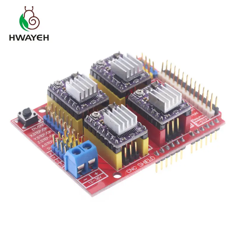 ЧПУ щит V3 гравировальный станок 3D печать + 4 шт. DRV8825 Плата расширения драйвера для