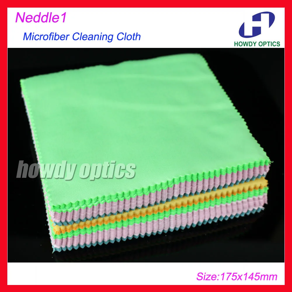 

100pcs 220gsm 175x145mm Needle1 eyeglasses glasses microfiber cleaning cloth lens wiping cleaning cloth