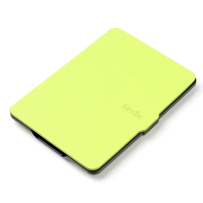 Чехол для funda Kindle Paperwhite 1, 2, 3, 6 дюймов, супертонкий чехол с функцией автоматического пробуждения/сна, смарт-чехол из искусственной кожи для Kindle Paperwhite 3 capa para - Цвет: green for kpw 123