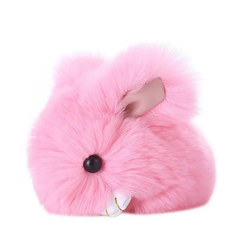 

Cute Furry Rabbit Keychain Bag Handbag Key Ring Car Jewelry
