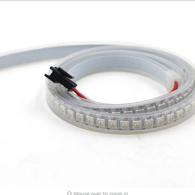 Полноцветная светодиодная Пиксельная лента WS2812B 0 5 м 30/60/144 светодиодов s/M со