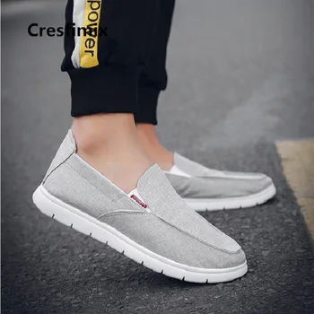 

Zapatos Hombre Male Fashion Plus Size Cloth Flat Shoes Lady Casual Grey Comfortable Slip on Shoes Female Cool Street Shoes E3286
