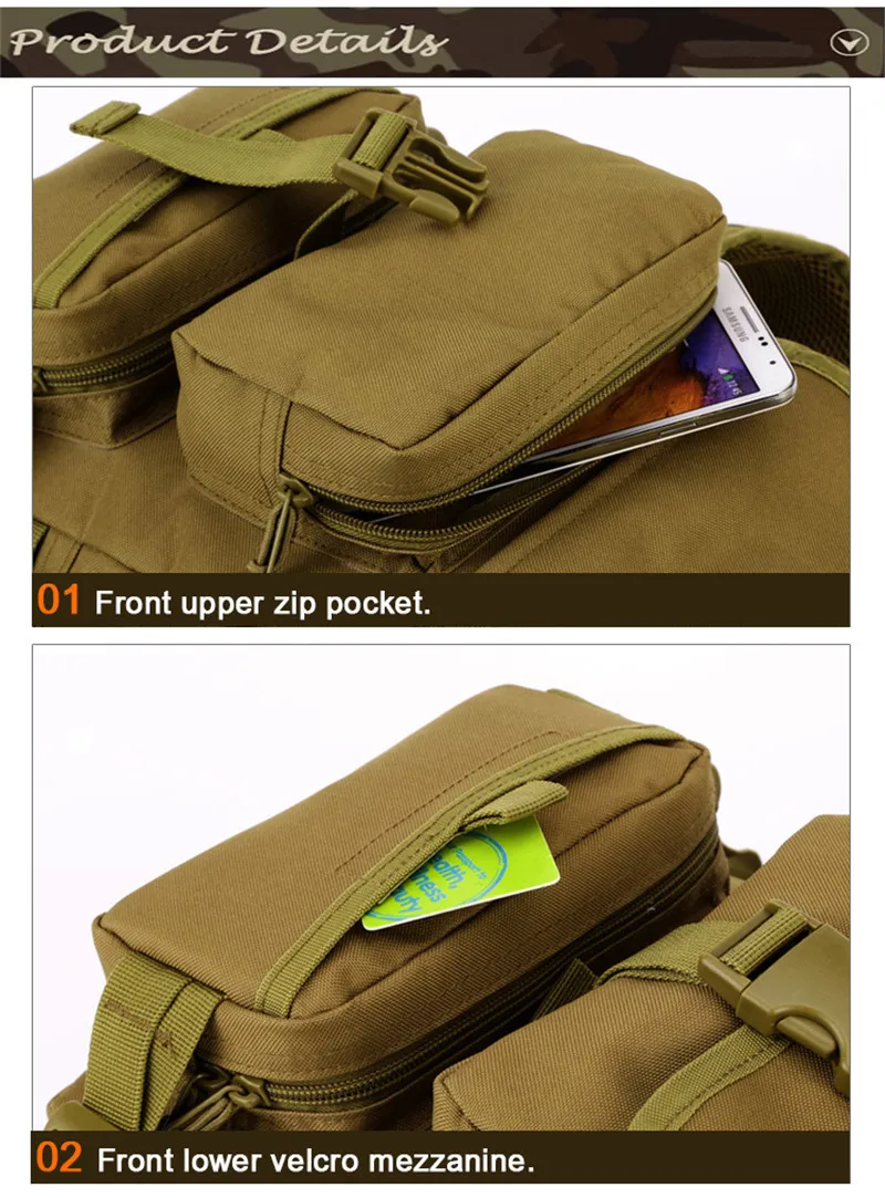 Men Shoulder Messenger Bags Famous Brand Man Travel DSLR Camera Crossbody Bag Waterproof Male Military Day Sling Chest Back Pack