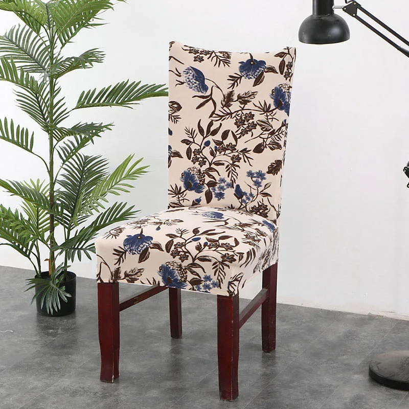 1 шт., эластичный спандекс, полиэстер, универсальный чехол на стул, винтажный геометрический защитный чехол, чехол на стул для кофейни, столовой - Цвет: 10