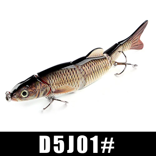 FTK 1 шт. рыболовная приманка 165 мм 39 г 5 сегментов соединенная Тонущая приманка рыболовная жесткая приманка свимбейт воблер окунь рыболовные приманки - Цвет: D5J01