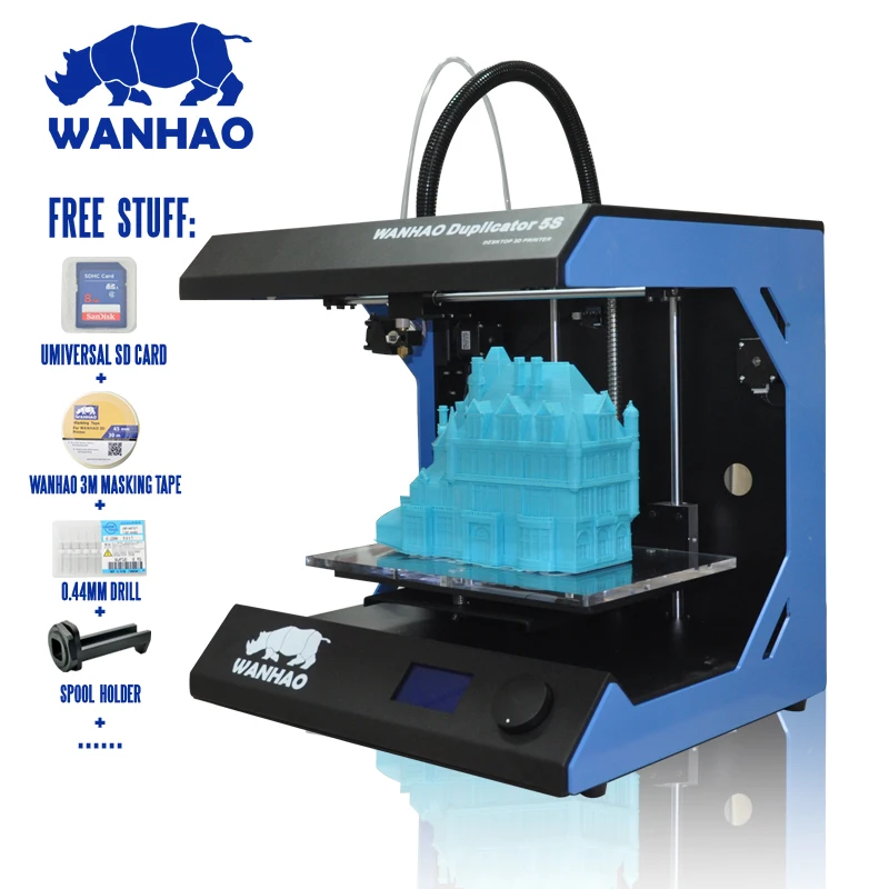 2018 китайский поставщик Wanhao D5S мини 3D цветной лазерный принтер машина комплект с PLA